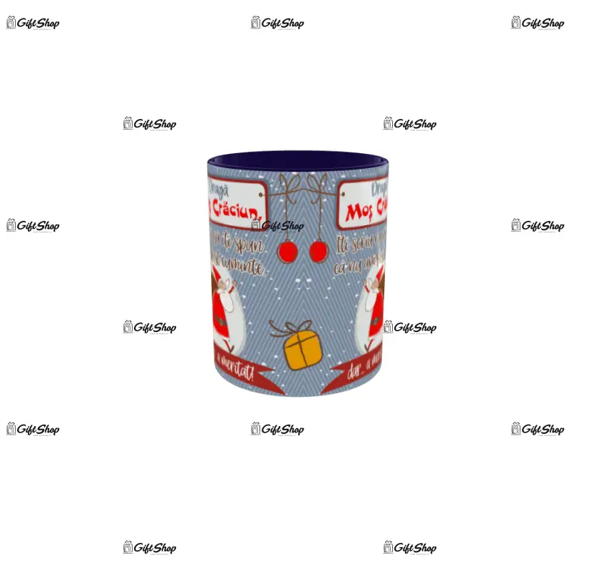 Draga mos craciun, cana ceramica, 330ml, model cgs1707